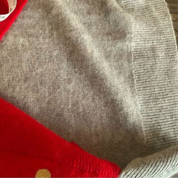 JCrew Red & Gold Women’s Sweater V-neck LP - Picture 10 of 16